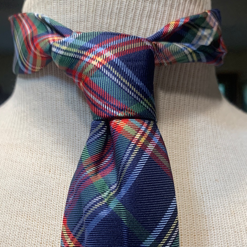 SCOTLAND SCOTTISH TARTAN CLAN PLAID POKY TAFFETA NECKTIE